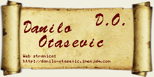 Danilo Otašević vizit kartica